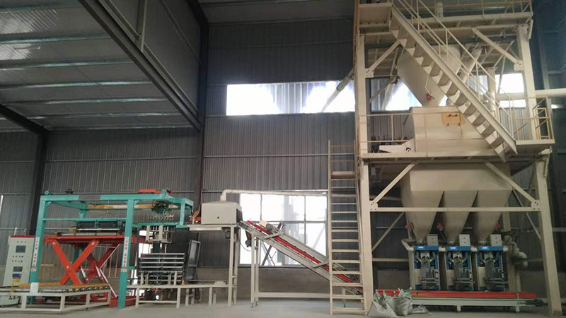 干粉砂漿、膩?zhàn)臃凵a(chǎn)線(xiàn)