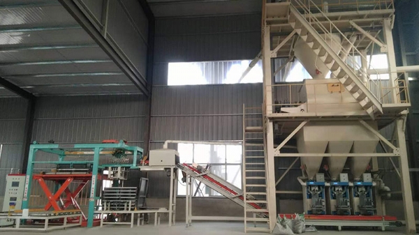 干粉砂漿、膩?zhàn)臃凵a(chǎn)線